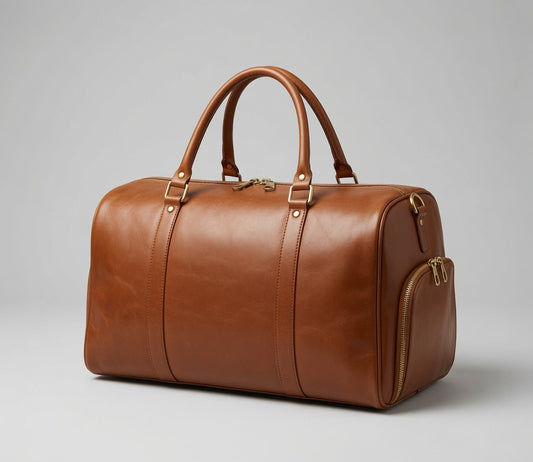Sac de Voyage "Le Sahara" – Cuir Cognac