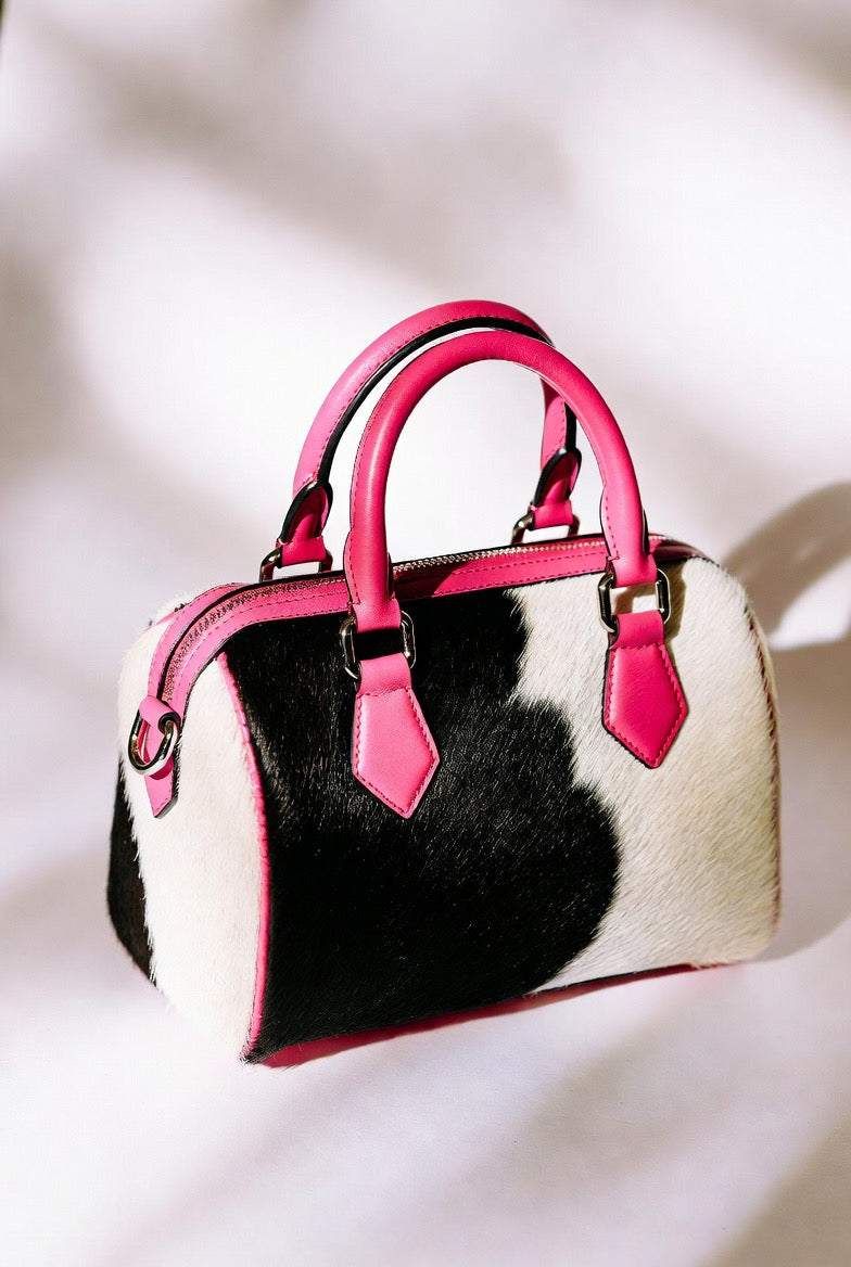 Sac Cabas "Casablanca" – Vache Noir & Blanc
