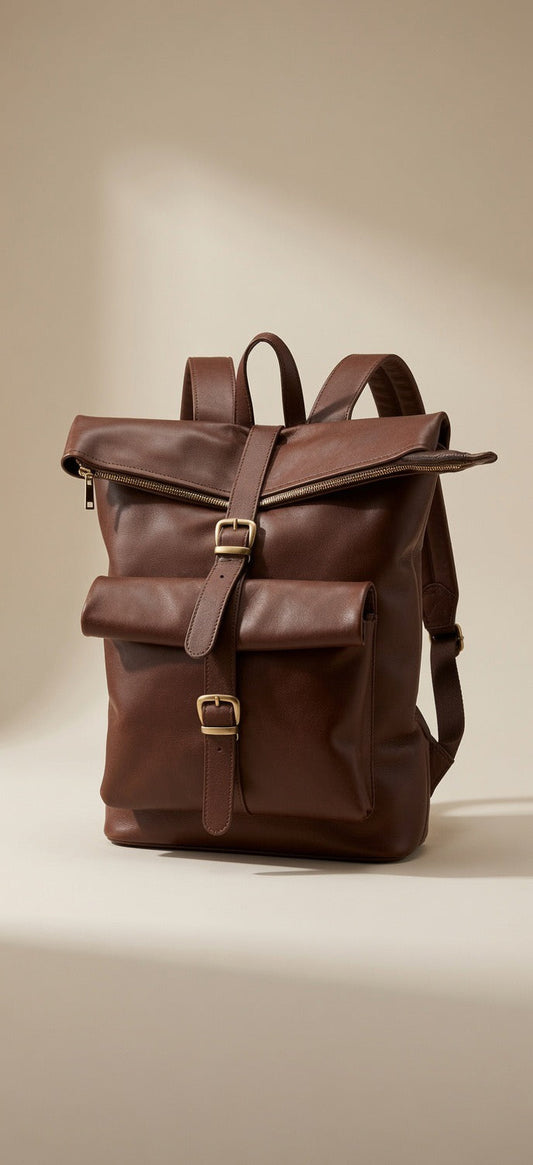 Sac à Dos "Odyssey" – Cuir Cognac